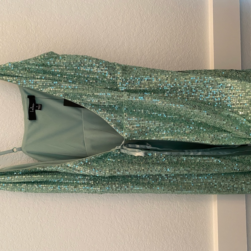 lulus mini sparkle wrap dress size s never worn